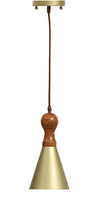 Load image into Gallery viewer, Creative Co-Op DA3041 Iron Pendant Lamp, 6&quot; Round by 12.5&quot; Height, Gold

