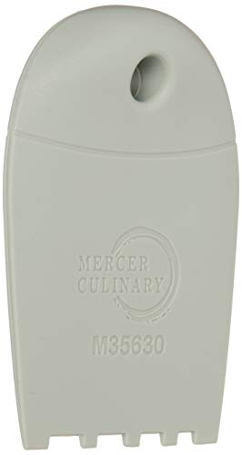 Mercer Culinary Graduated Square Notch Silicone Plating Wedge, Brown