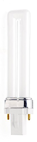 (Case of 25) Satco S8305 - CFS7W/850 7-Watt 5000K Single Tube 2-Pin G23 Base T4 Compact Fluorescent Lamp