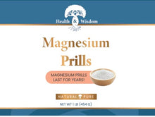 Load image into Gallery viewer, Health &amp; Wisdom Magnesium Prills 1lb Jar - Create Structured Water for Drinking, Prill Beads Turn Regular Water into Thinner, Structured Water for Enhanced Hydration, Less Heavy Metals and Better Tast
