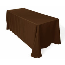 Load image into Gallery viewer, BROWARD LINENS Tablecloth Restaurant Line Rectangular 90x156 Brown By
