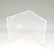 Load image into Gallery viewer, Maxtek 5.2mm Slim Single Clear PP Poly Plastic Cases with Outer Sleeve, 200 Pack.
