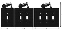 Load image into Gallery viewer, SWEN Products Tractor JD Wall Plate Cover (Single Outlet, Black)
