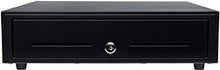 Load image into Gallery viewer, Star Micronics CD3-1616 5 Bill / 8 Coin Value Series Cash Drawer with 2 Media Slots and Included Cable (16&quot; x 16&quot;) - Black
