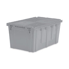 Load image into Gallery viewer, Extra Large Storage Tote with Lid 26.9&quot;L x 17&quot;W x 12.6&quot;H - Gray

