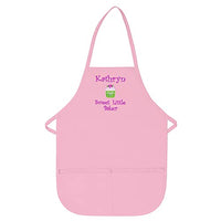 THE APRONPLACE Personalized Embroidered Sweet Little Baker Add A Name Child Apron - Toddlers & Kids Sizes - Very Cute - Great Gift