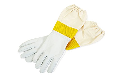 Little Giant Goatskin Gloves Protective Gloves for Beekeeping (Medium) (Item No. GLVMD)