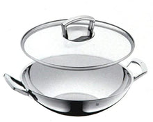 Load image into Gallery viewer, WMF Wok-Set Uncoated Pouring Rim, Silver, 36 cm, 2-Piece

