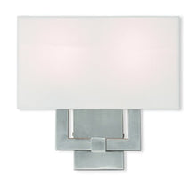 Load image into Gallery viewer, Livex Lighting 51103-91 Transitional Two Light Wall Sconce from Hollborn Collection in Pwt, Nckl, B/S, Slvr. Finish, Brushed Nickel
