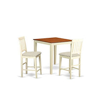 Load image into Gallery viewer, 3 Pc counter height Table and chair set-pub Table and 2 Kitchen bar stool
