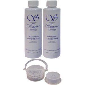 2 Bottles of 8 Oz Blue Magic Sapphire Waterbed Conditioner with Cap & Plug