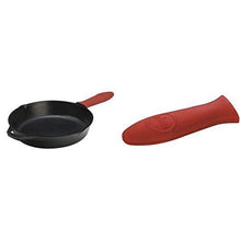 Load image into Gallery viewer, Lodge Cast-Iron Skillet L10SK3ASHH41B, 12-Inch and Lodge ASHH41 Silicone Hot Handle Holder, Red Bundle
