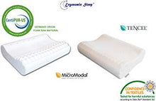 Load image into Gallery viewer, Visco-Foam Contour Pillow - Cool Tencel Fabric - Medium Firm and Comfortable Support, Ideal Designed to Relief Neck Pain, Massage Pillow-Model
