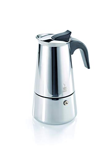 Gefu ge16140Emilio Coffee Machine Stainless Steel with 2Cups 10.8x 9x 15.5cm, 10.8 x 9 x 15.5 cm