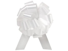 Load image into Gallery viewer, Nas Pull String Bows 5 Inch 20 Loops White Pkg/25
