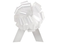 Nas Pull String Bows 5 Inch 20 Loops White Pkg/25