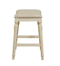 Load image into Gallery viewer, Powell Hayes Counter Stool, White with GreyWash
