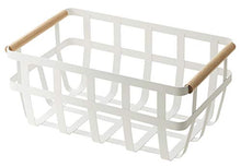 Load image into Gallery viewer, YAMAZAKI home 2507 Storage Basket-Dual Handle Organizer, One Size, White
