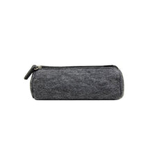 Load image into Gallery viewer, Youngman Fashion Wool Felt Simple Cosmetic Pen Pencil Bag Case Roll-Stylish Minimalist Wool Felt Folded Pen Case/Pen Holder (22.57.5 cm, Dark-Gray) (Gray)
