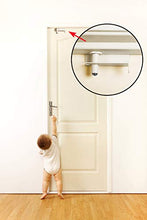 Load image into Gallery viewer, 1 Pack - GlideLok Child Safety Door Top Lock Made of Durable Metal (Not Plastic Like Other Models) | for Babyproofing &amp; Childproofing Interior/Exterior Doors | Adults Can Open Door from Both Sides
