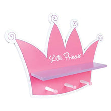 Load image into Gallery viewer, Trend Lab Tiara Shelf with Peg Hooks
