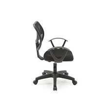 Load image into Gallery viewer, Hodedah Mesh, Mid-Back, Adjustable Height, Swiveling Task Chair with Padded Seat in Black
