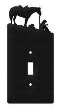 Load image into Gallery viewer, SWEN Products Coffee Break Wall Plate Cover (Single Switch, Black)
