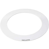 10 Pk White Goof/Trim Ring for 5/6 inch Recessed Can Lighting Down Light, Outer Diameter 8 inches, Inner Diameter 5.8 Inches