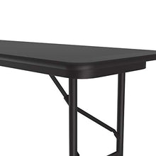 Load image into Gallery viewer, Correll 18&quot;x72&quot; Commercial Duty Folding Table, Black Granite High Pressue Laminate Top, 3/4&quot; Core (CF1872PX-07)
