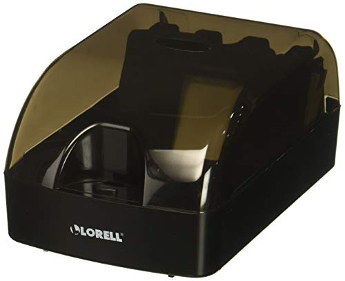 Lorell Business Card File Flat Card File, Clear/Black (LLR01028)