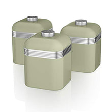 Load image into Gallery viewer, Swan SWKA1020GN Retro Set of 3 Canisters (Green)
