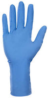 SAS Safety 6610-40 Derma-Max Powder Free Exam Grade Disposable Nitrile 8 Mil Gloves, Double-Extra Large, 50 Gloves by Weight, Blue