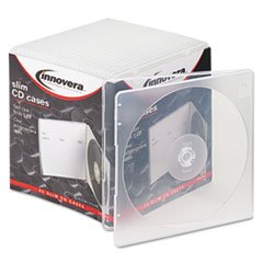 (3 Pack Value Bundle) IVR81900 Slim CD Case, Clear, 25/Pack