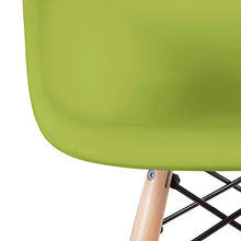 Load image into Gallery viewer, 2xhome - Kids Size Plastic Toddler Armchair with Natural Wooden Dowel Legs, Green
