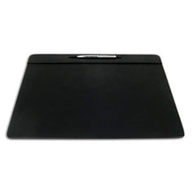 Load image into Gallery viewer, Dacasso Black Leatherette Conference Table Pad with Pen Well, 17 by 14-Inch
