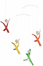 Load image into Gallery viewer, Free Minds Rainbow Hanging Mobile - 17 Inches Plastic - Handmade in Denmark by Flensted

