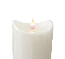 Load image into Gallery viewer, Melrose 9&quot; Simplux White Flameless LED Lighted Wax Pillar Candle with Moving Flame
