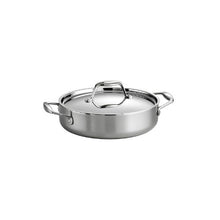 Load image into Gallery viewer, Tramontina 80116/009DS Gourmet Stainless Steel Induction-Ready Tri-Ply Clad Covered Braiser, 3-Quart, NSF-Certified, Made in Brazil
