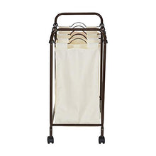 Load image into Gallery viewer, Household Essentials 7173 Rolling Quad Laundry Sorter with Removable Hamper Bags | Antique Bronze Frame
