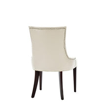 Load image into Gallery viewer, Safavieh Mercer Collection Erica Leather Button-Tufted Side Chair, Cream
