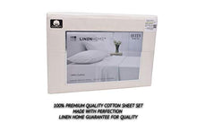 Load image into Gallery viewer, 100% Cotton Percale Sheets King Size, Ivory, Deep Pocket, 4 Piece - 1 Flat, 1 Deep Pocket Fitted Sheet and 2 Pillowcases, Crisp and Strong Bed Linen
