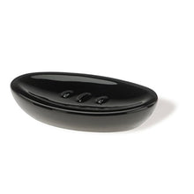 Load image into Gallery viewer, StilHaus 652-NE-637509803889 Zefiro Collection Contemporary Ceramic Soap Dish, Black
