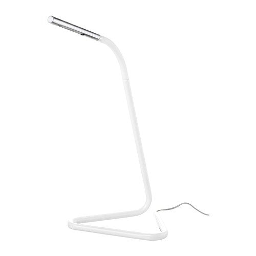 Ikea 902.382.67 Harte LED Work Lamp, White/Silver