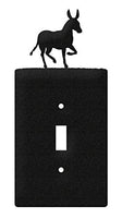 SWEN Products Donkey Wall Plate Cover (Single Switch, Black)