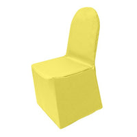 Ultimate Textile Polyester Universal Chair Cover Lemon Yellow