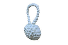 Load image into Gallery viewer, Hampton Nautical Theme Home Cast Iron Sailors Knot Door Stopper, 10&quot;, Whitewashed
