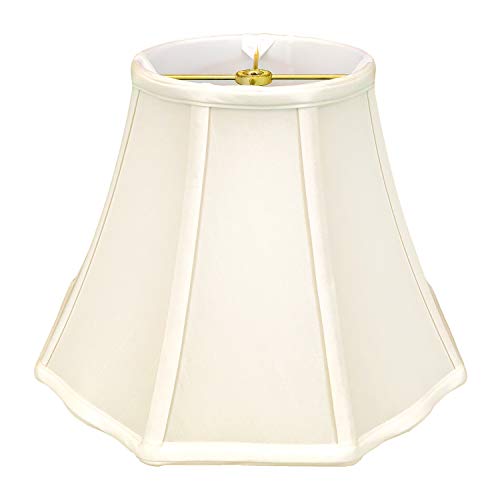 Royal Designs, Inc. BSO-701-18EG Flare Bottom Outside Corner Scallop Basic Lamp Shade, 10 x 18 x 13, Eggshell