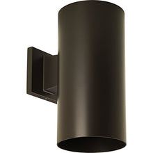 Load image into Gallery viewer, Cylinder Collection 6&quot; Modern Outdoor LED Wall Lantern Light Antique Bronze
