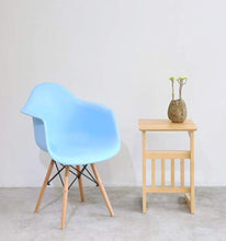 Load image into Gallery viewer, 2xhome - Kids Size Plastic Toddler Armchair with Natural Wooden Dowel Legs, Blue
