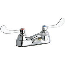 Load image into Gallery viewer, Elkay LK402T4 Exposed Deck Faucet with Integral Spout and Wristblade Handles
